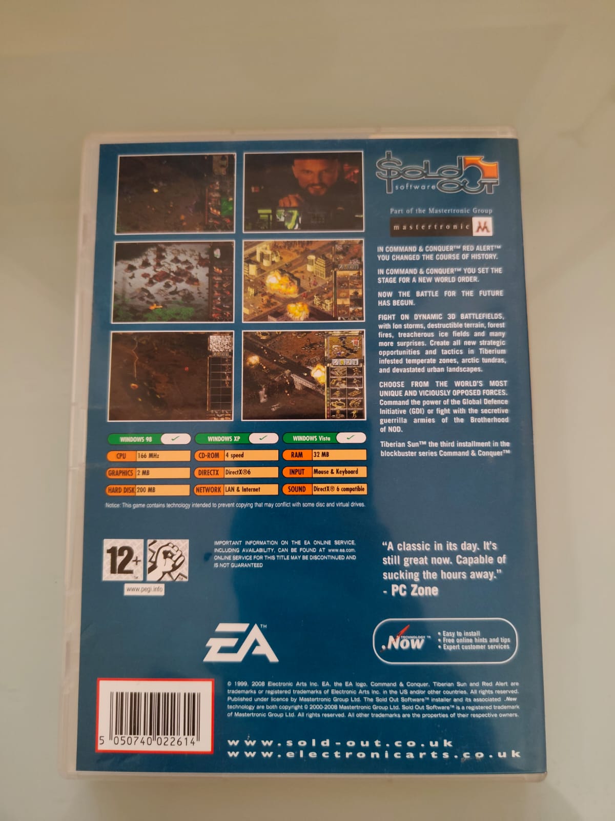 Command & Conquer: Tiberian Sun Sold Out PC juego + caja versión UK - Estado excelente