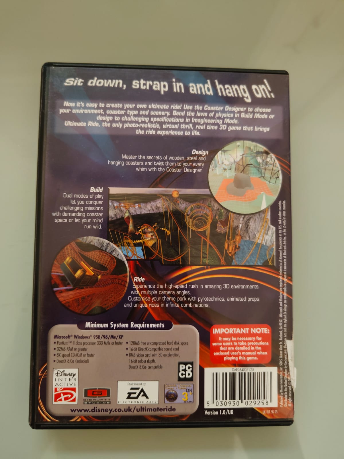 Ultimate Ride PC completo versión UK - Estado cuidado