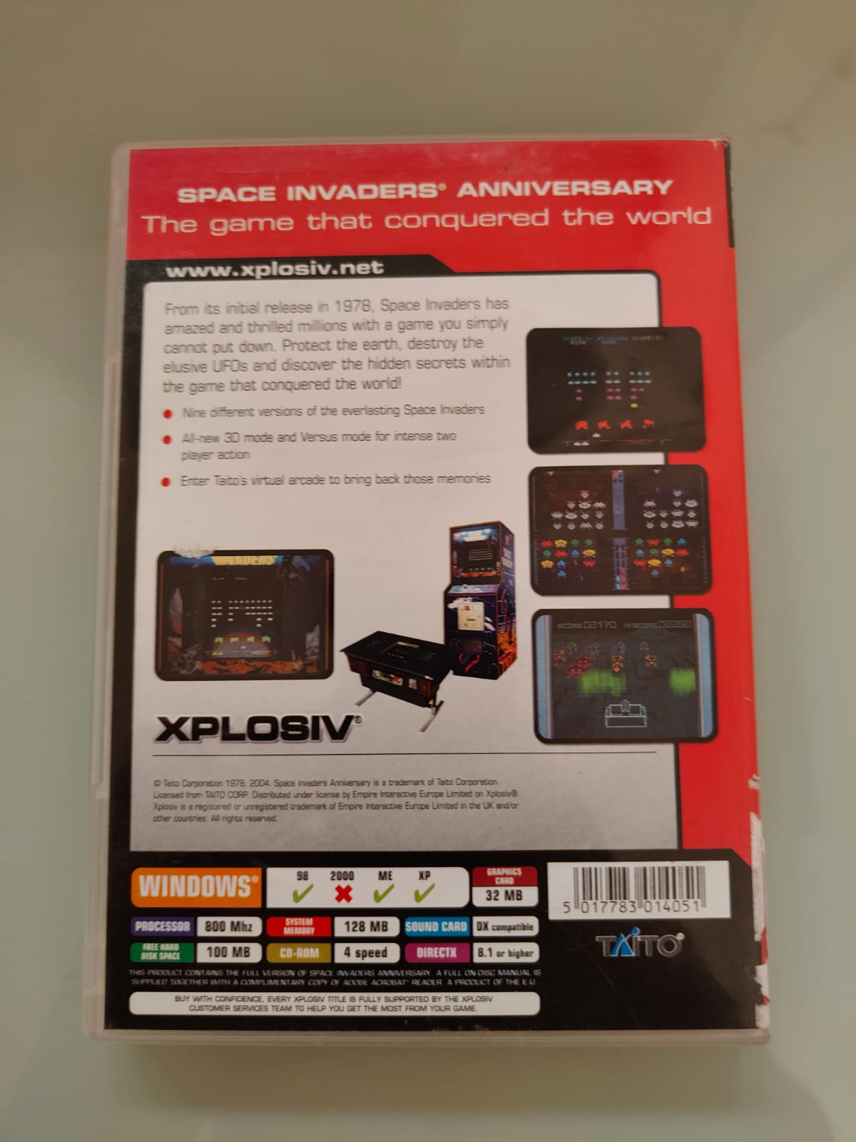 Space Invaders Anniversary Xplosiv PC juego + caja versión UK - Estado excelente