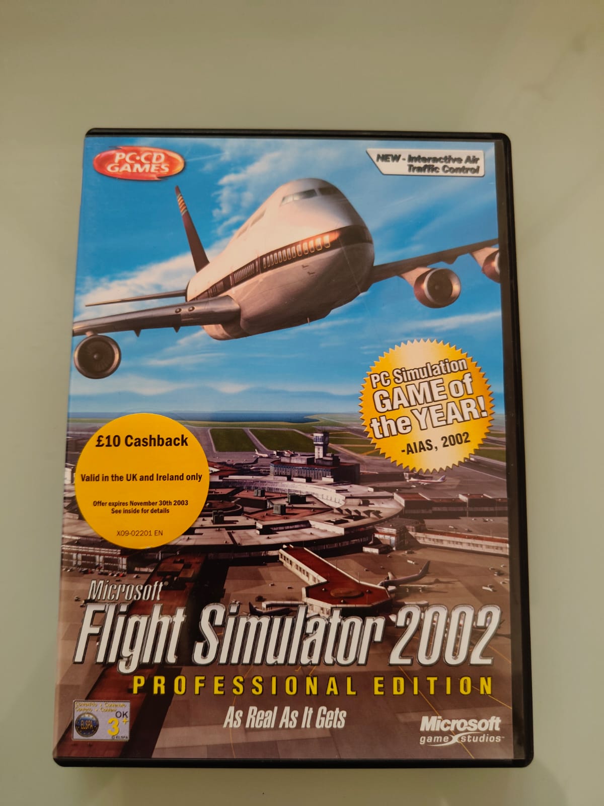 Microsoft Flight Simulator 2002 PC completo versión UK - Estado excelente