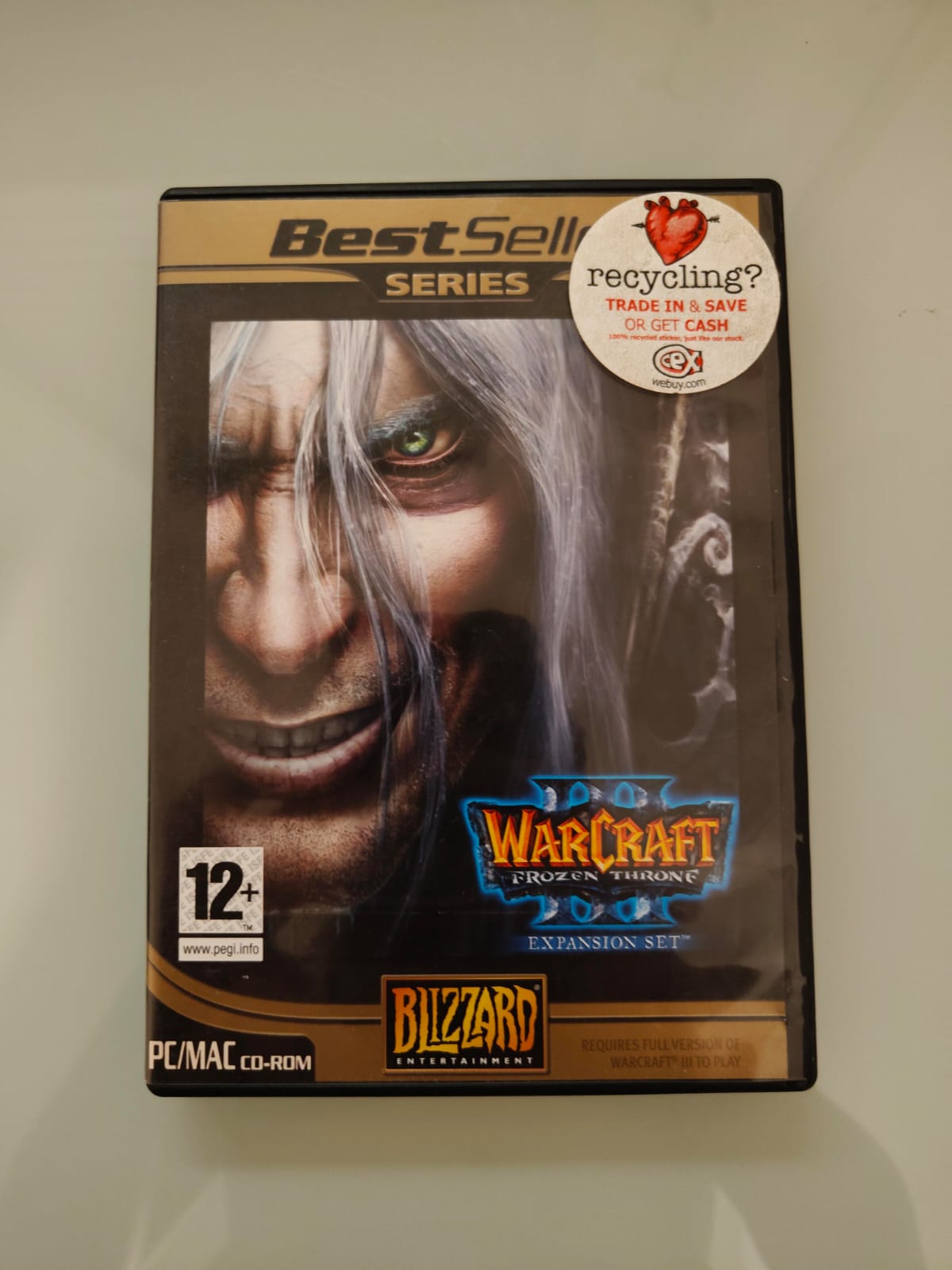 Warcraft III: The Frozen Throne BEST SELL SERIES PC completo versión UK - Estado excelente