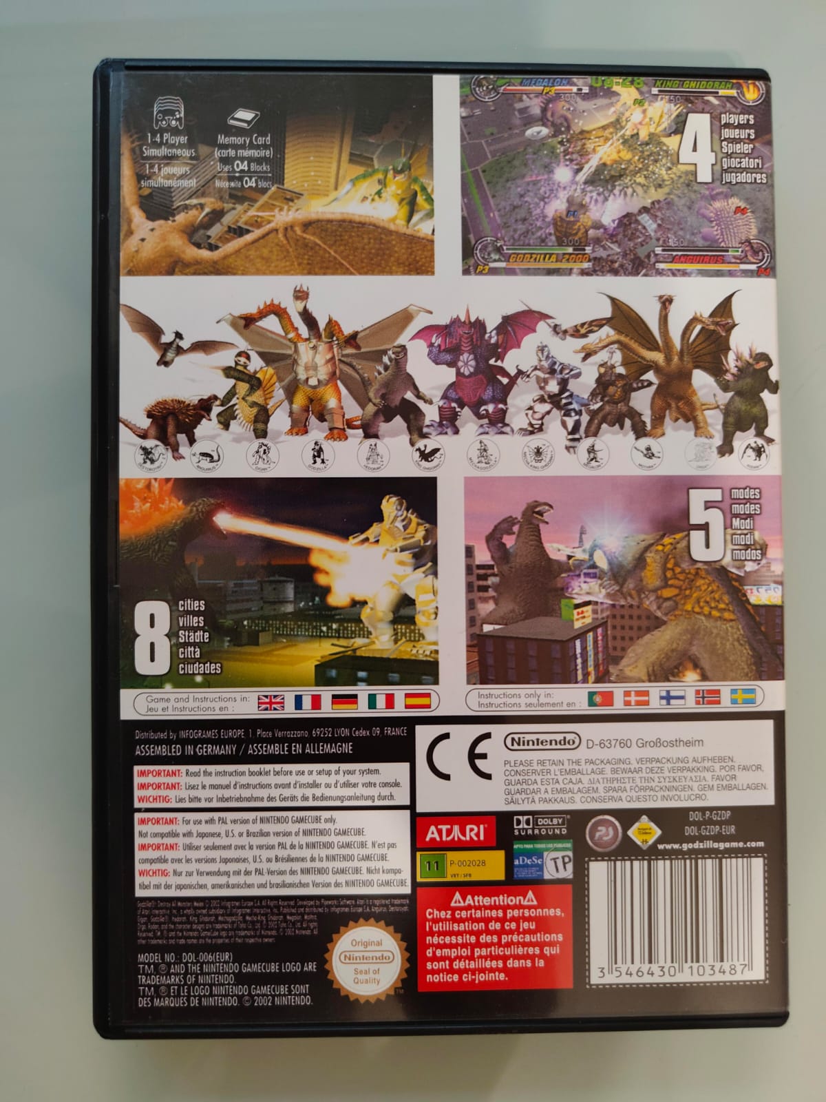 Godzilla: Destroy All Monsters Melee Nintendo GameCube PAL EUR