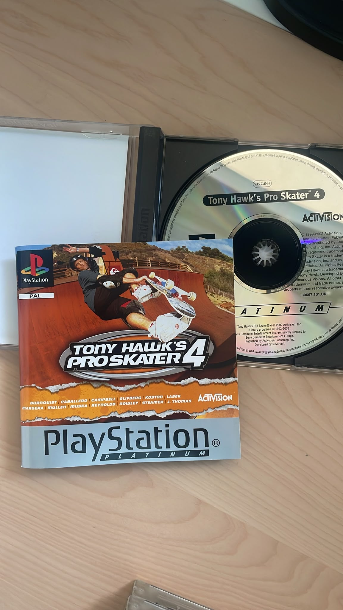 Tony Hawk's Pro Skater 4 PlayStation 1 completo PAL ESP - Estado coleccionista