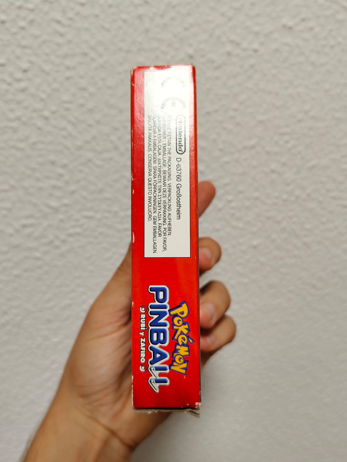 Pokémon Pinball Rubí y Zafiro GBA PAL ESP Completo - ESTADO EXCELENTE