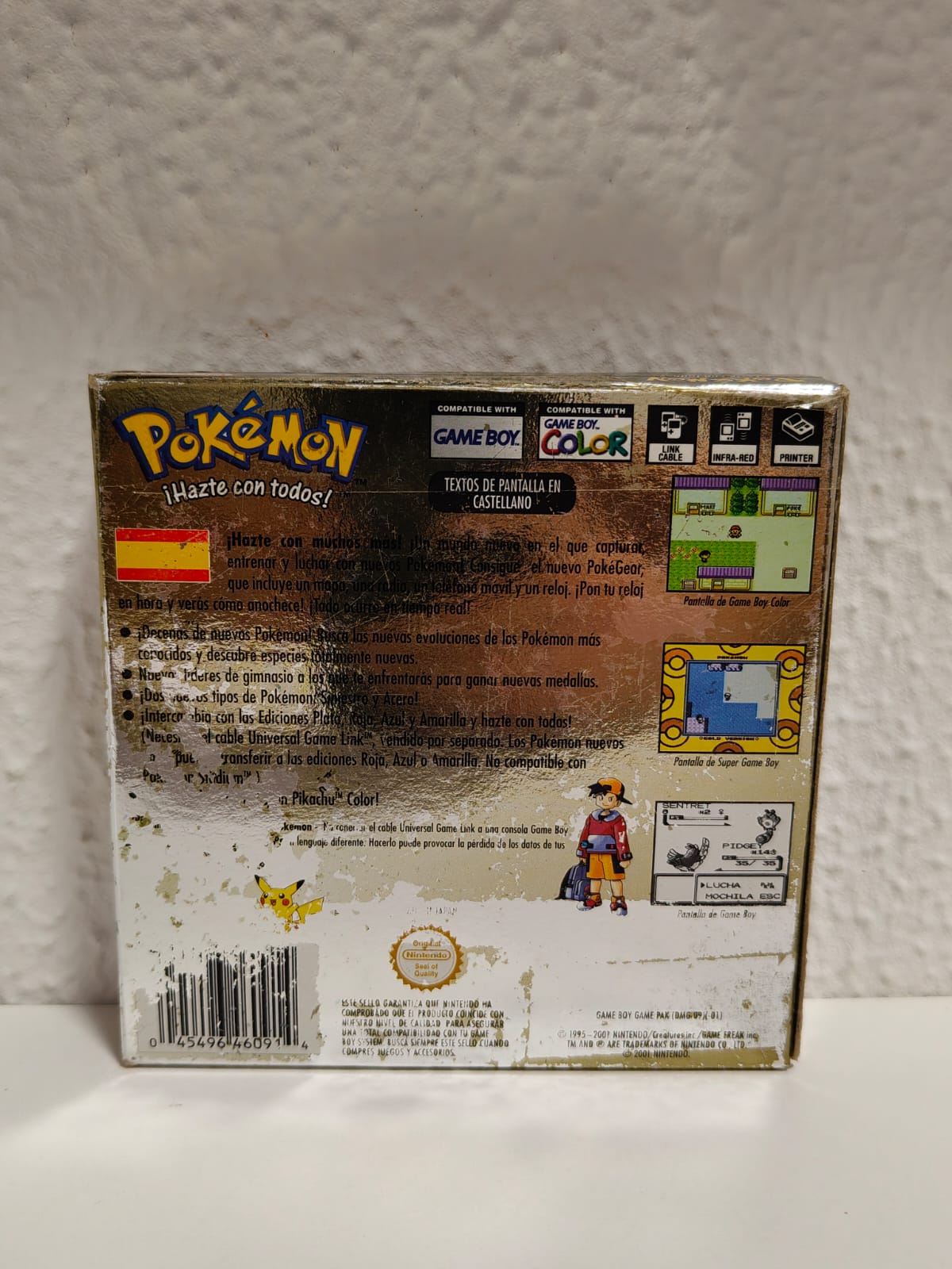 Pokémon Oro GBC PAL ESP Completo - PRESENTA DESGASTE