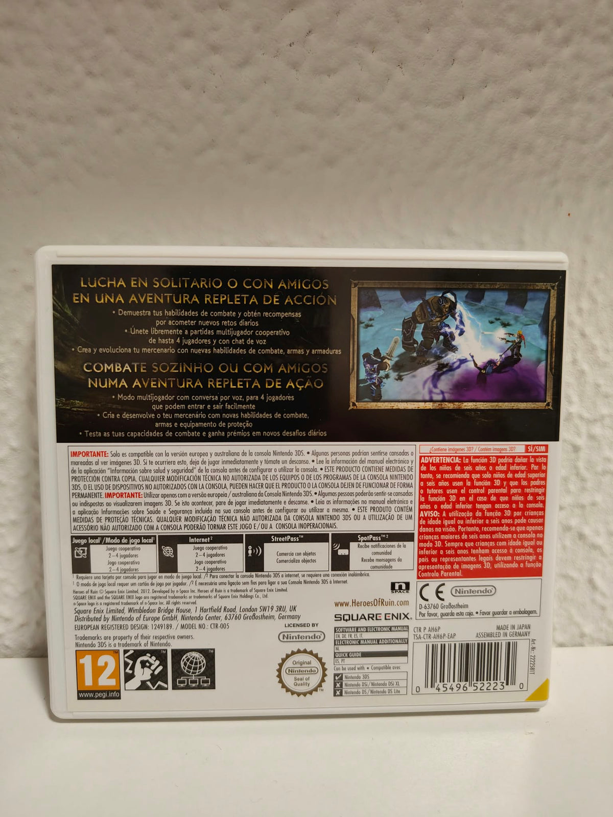 Heroes of Ruin Nintendo 3DS completo PAL ESP - Estado coleccionista