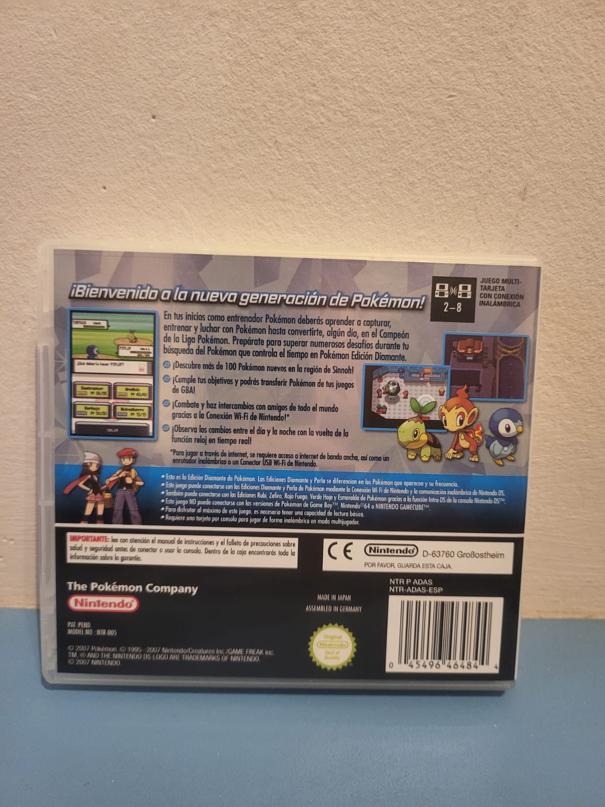 Pokémon Diamante Nintendo DS completo PAL ESP - Estado coleccionista