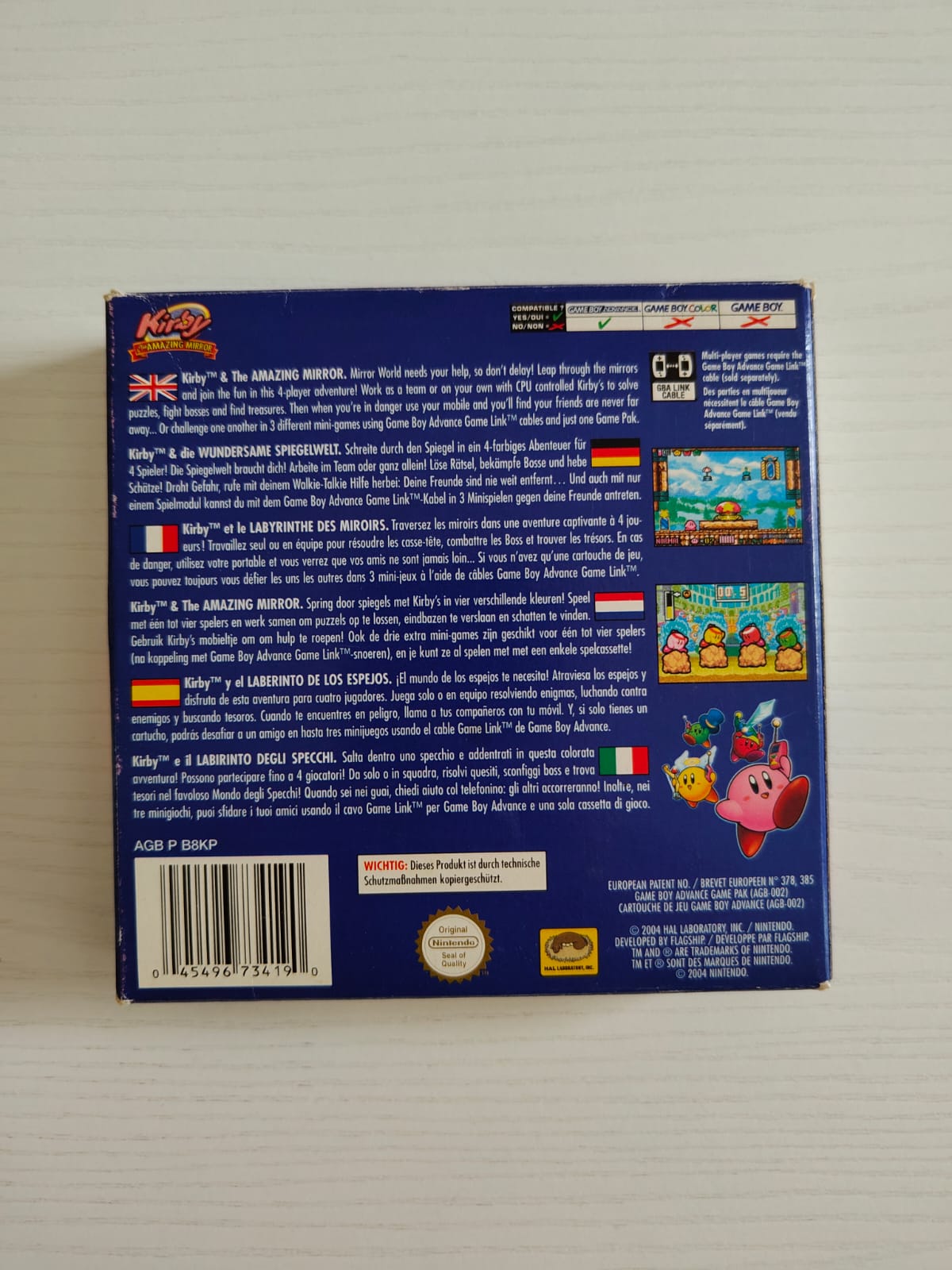 Kirby & The Amazing Mirror Game Boy Advance completo PAL ESP - Estado coleccionista