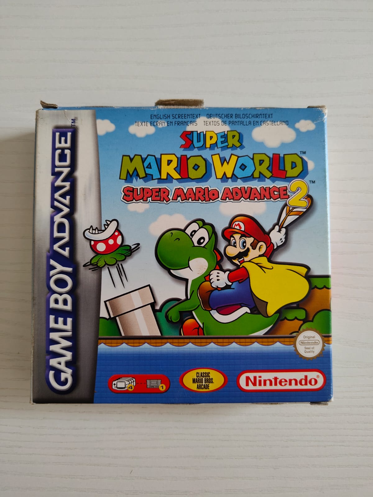 Super Mario World Super Mario Advance 2 Game Boy Advance completo sin cartón interior PAL ESP - Estado cuidado