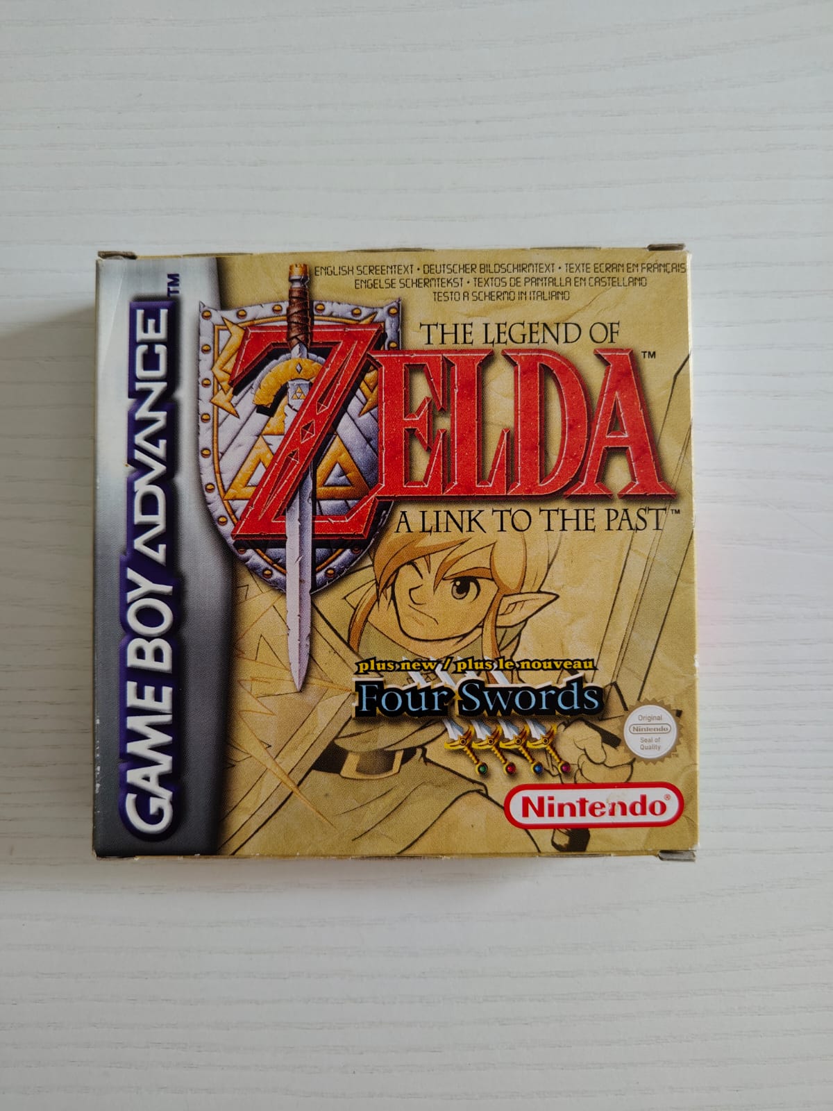 The Legend of Zelda A Link to the Past Four Swords Game Boy Advance completo PAL EUR - Estado coleccionista