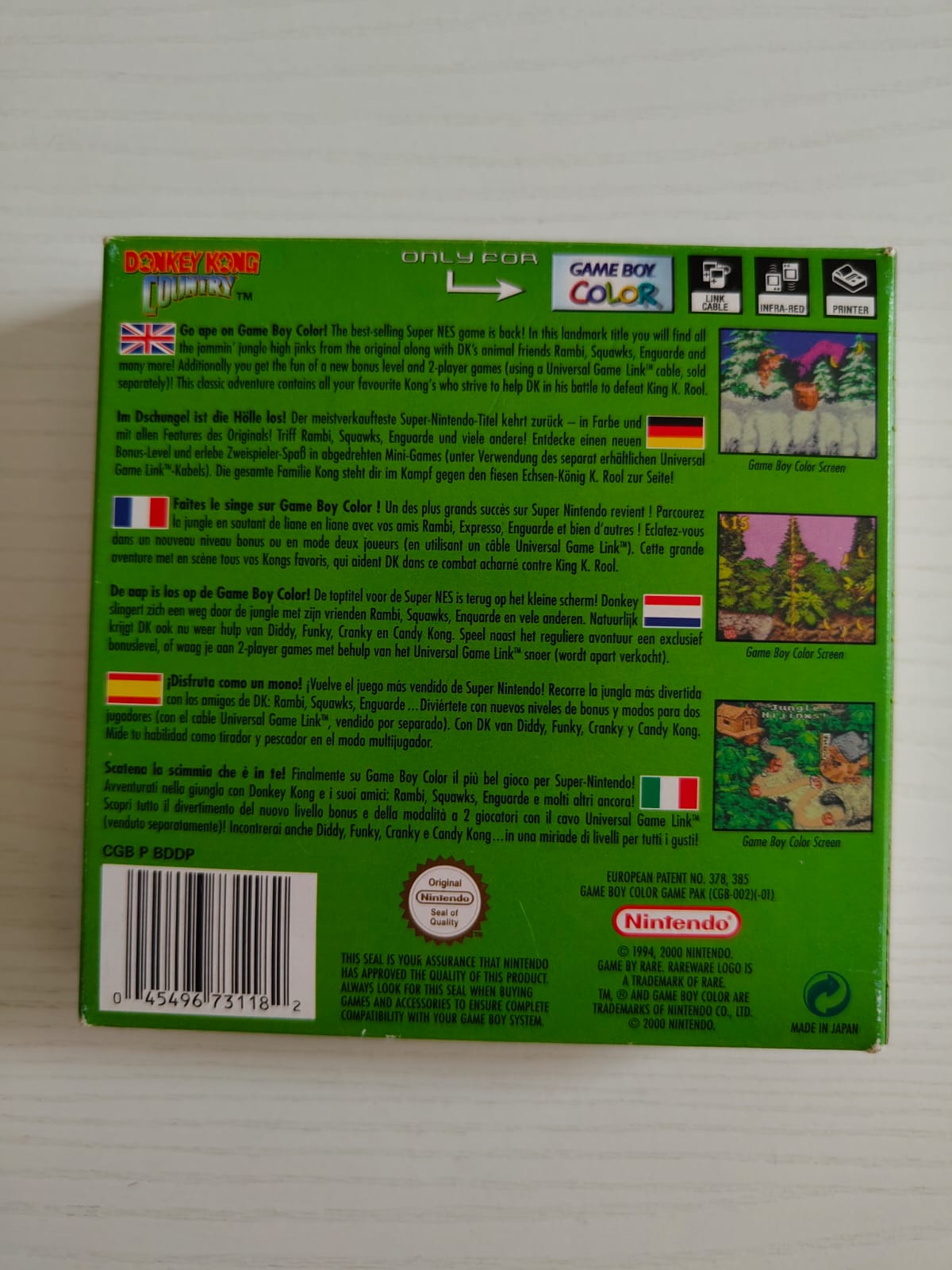 Donkey Kong Country Game Boy Color completo PAL EUR - Estado coleccionista