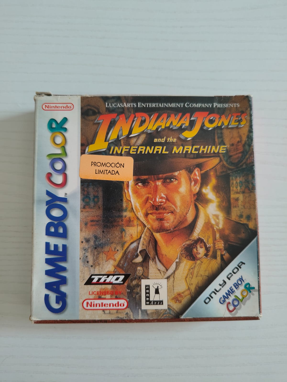 Indiana Jones and the Infernal Machine Game Boy Color juego + caja PAL EUR - Estado excelente