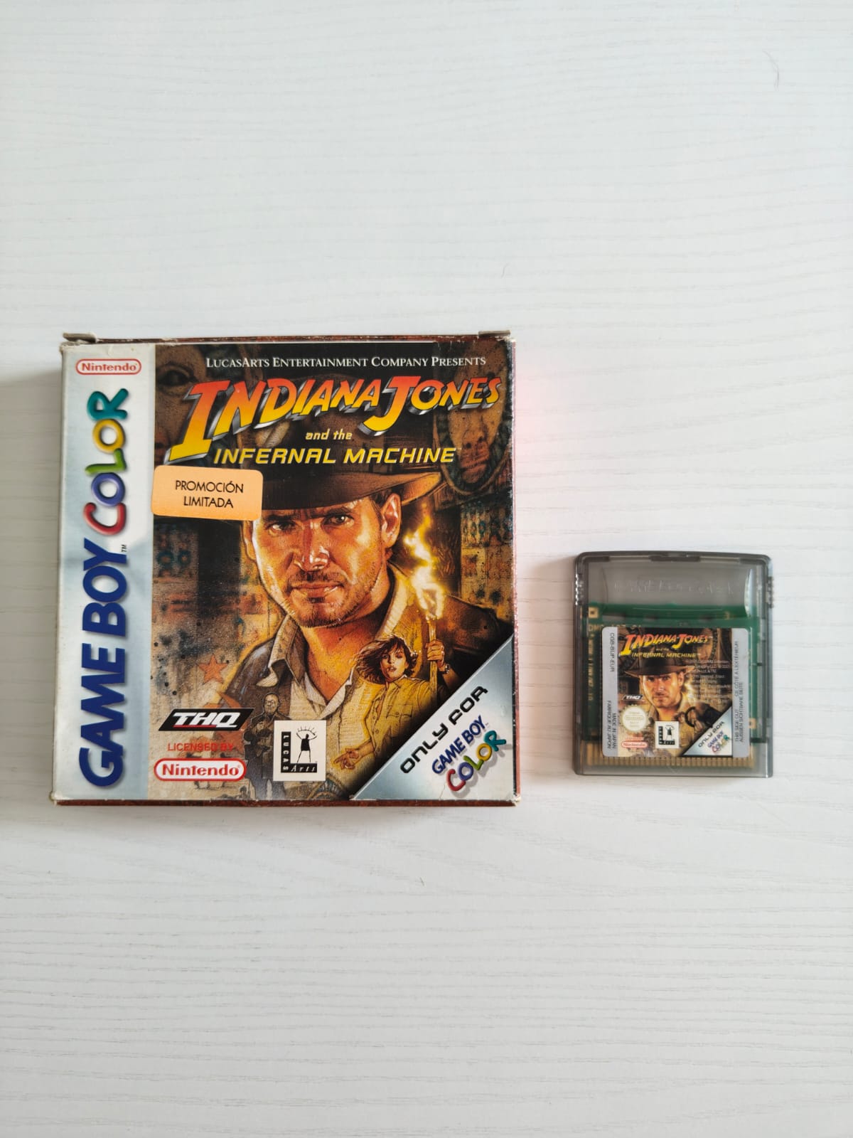 Indiana Jones and the Infernal Machine Game Boy Color juego + caja PAL EUR - Estado excelente