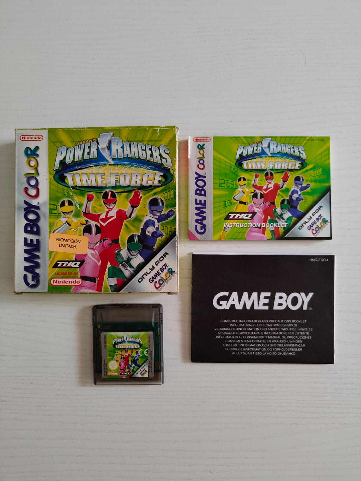 Power Rangers Time Force Game Boy Color completo PAL EUR - Estado cuidado