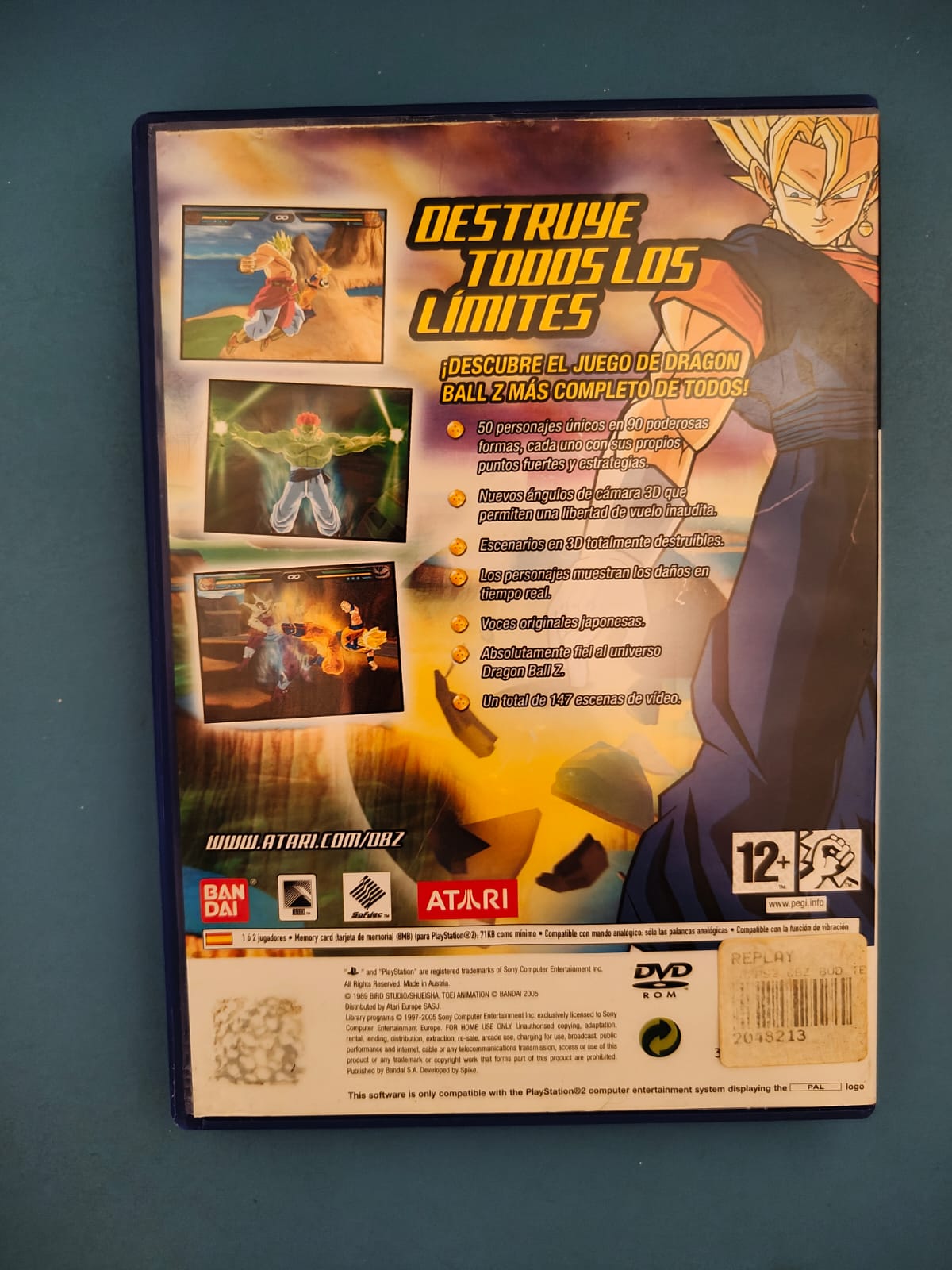 Dragon Ball Z Budokai Tenkaichi PlayStation 2 completo PAL ESP - Estado cuidado
