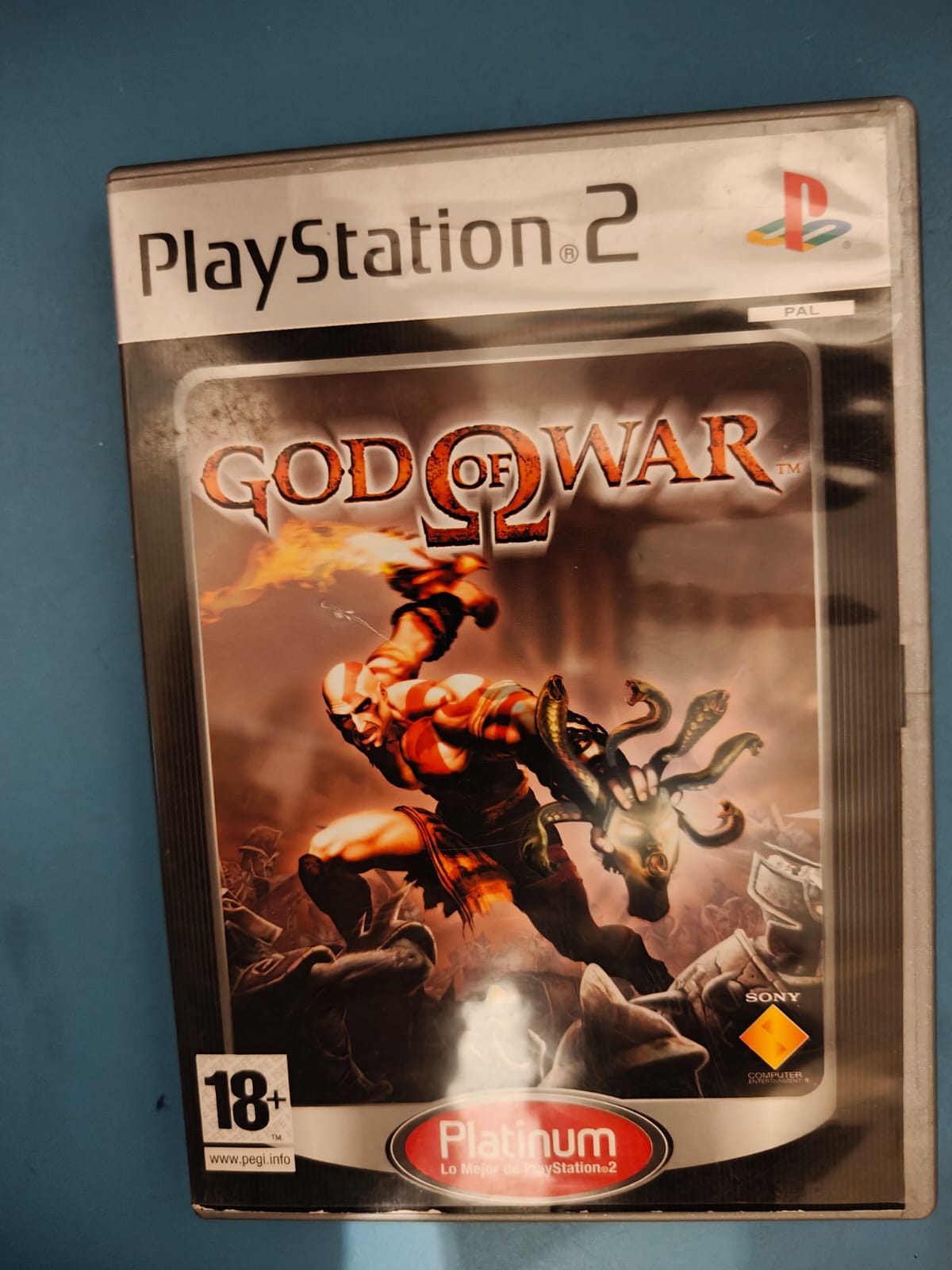 God of War Platinum Edition PlayStation 2 juego + caja PAL ESP - Estado básico