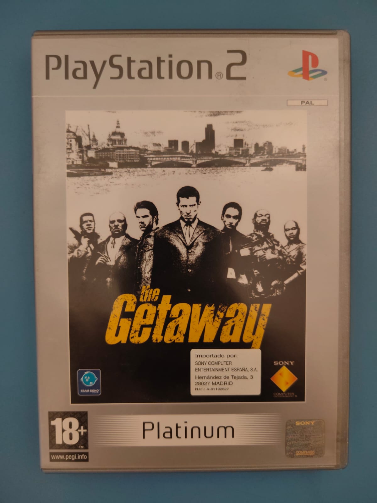 The Getaway Platinum PlayStation 2 completo PAL ESP - Estado cuidado