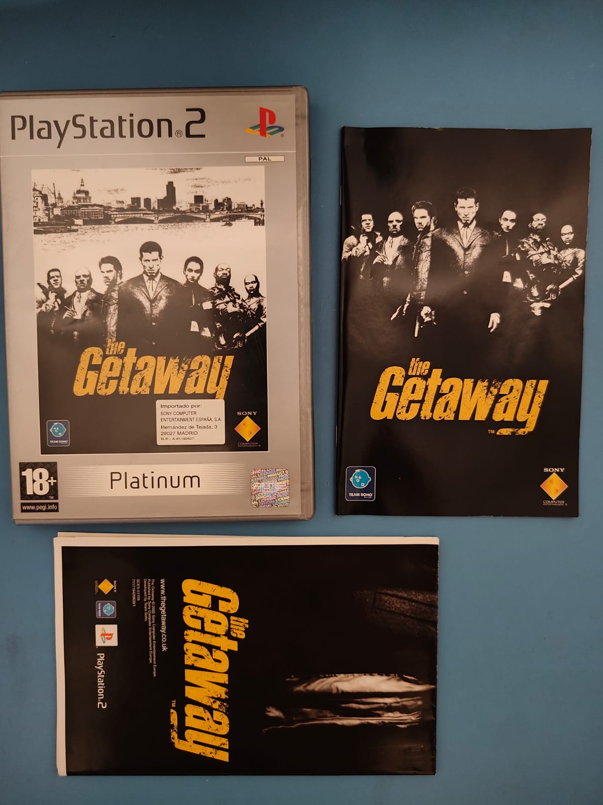 The Getaway Platinum PlayStation 2 completo PAL ESP - Estado cuidado