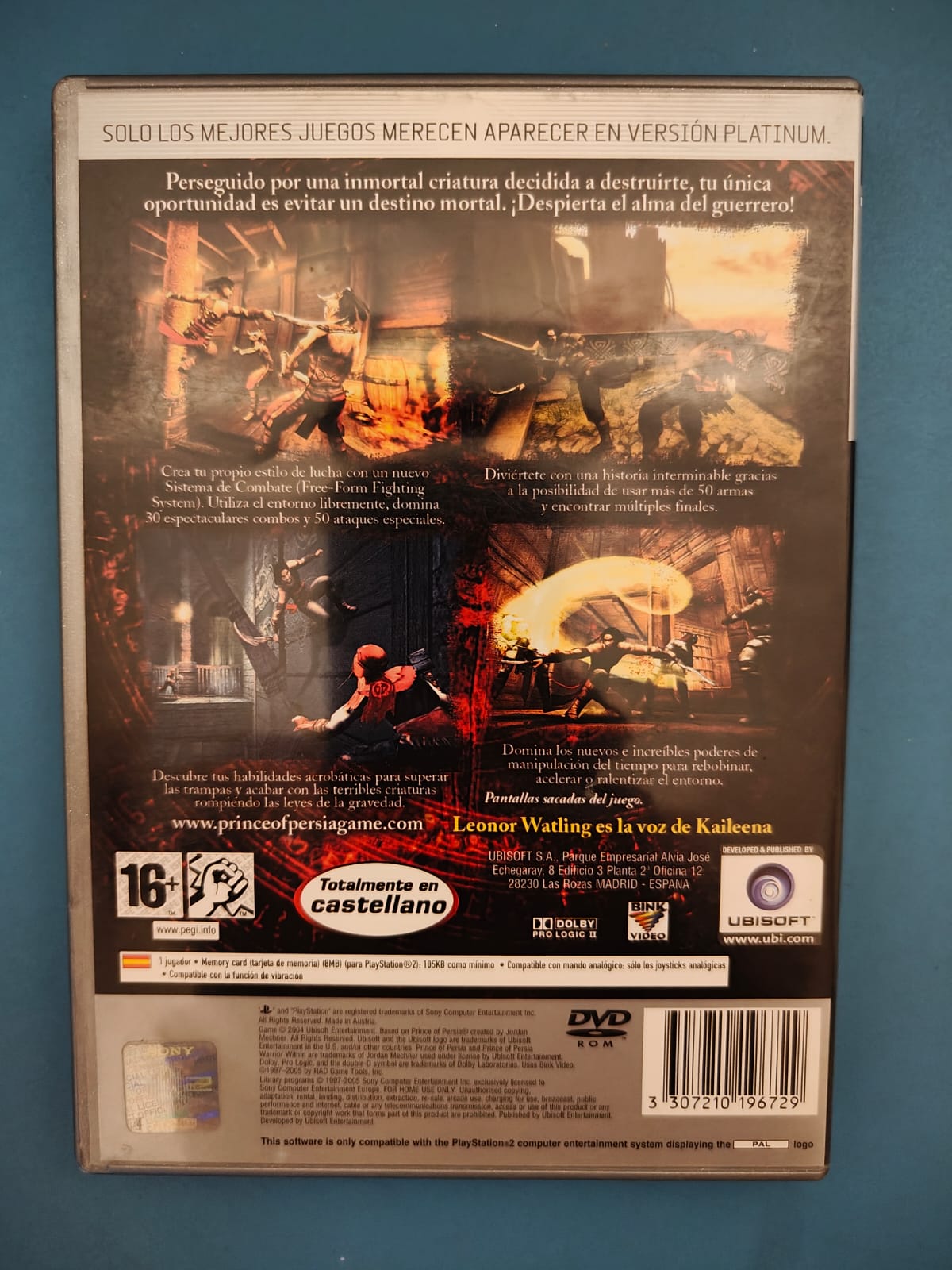 Prince of Persia: El Alma del Guerrero Platinum PlayStation 2 completo PAL ESP - Estado excelente