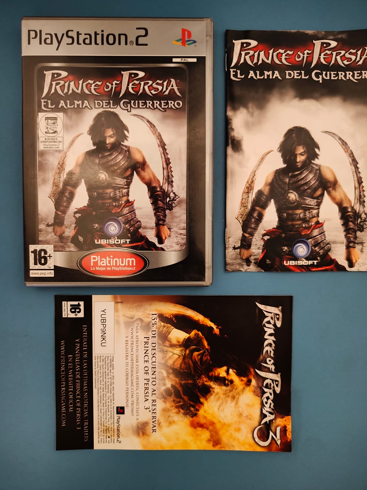 Prince of Persia: El Alma del Guerrero Platinum PlayStation 2 completo PAL ESP - Estado excelente