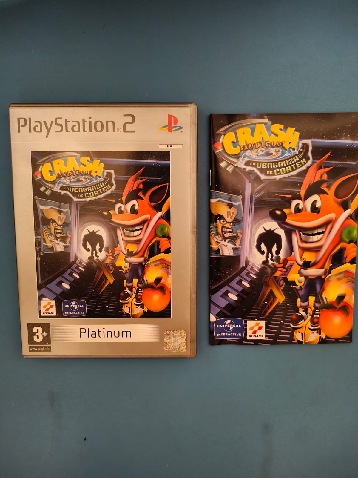 Crash Bandicoot: La Venganza de Cortex Platinum PlayStation 2 completo PAL ESP - Estado cuidado