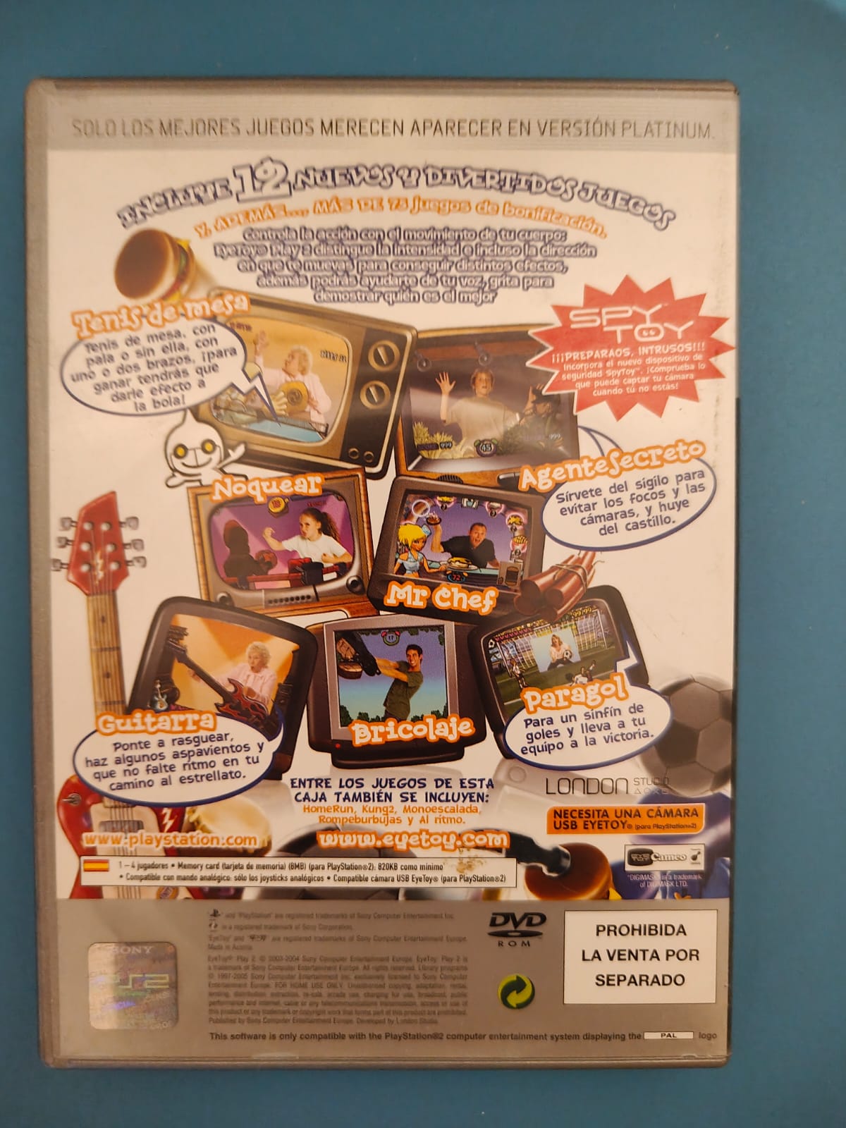 EyeToy Play 2 Platinum PlayStation 2 completo PAL ESP - Estado cuidado
