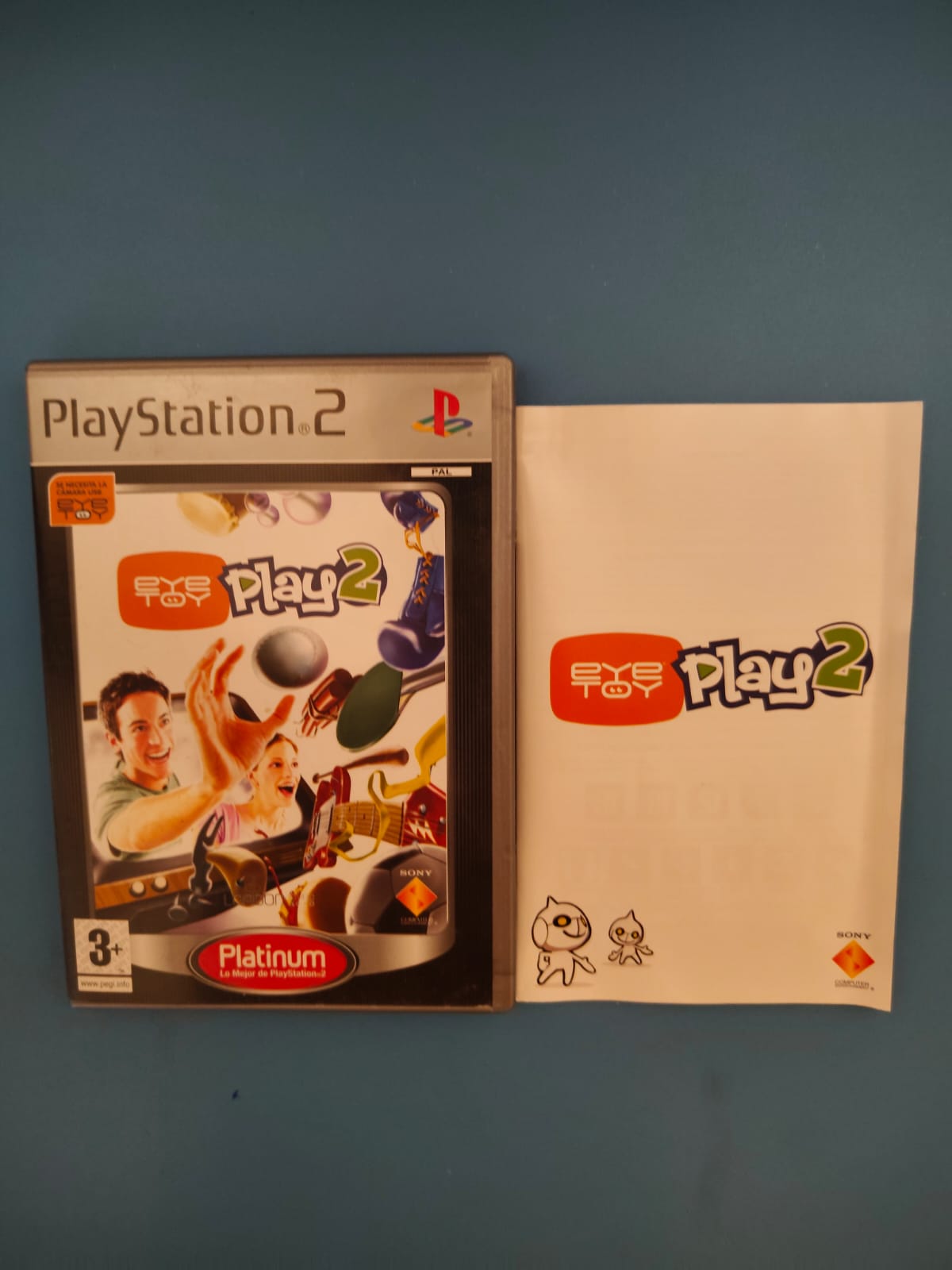 EyeToy Play 2 Platinum PlayStation 2 completo PAL ESP - Estado cuidado