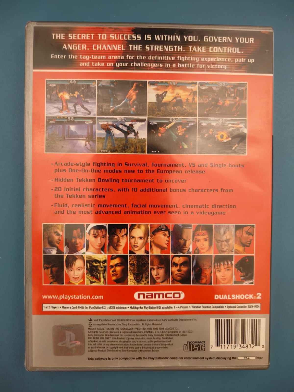 Tekken Tag Tournament PLATINO PlayStation 2 completo PAL ESP - Estado cuidado