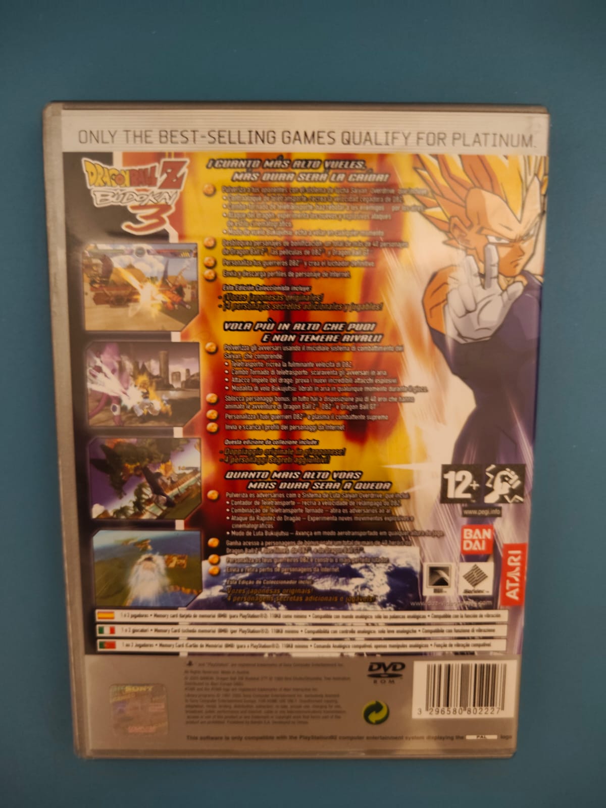 Dragon Ball Z Budokai 3 Platinum PlayStation 2 completo PAL ESP - Estado excelente
