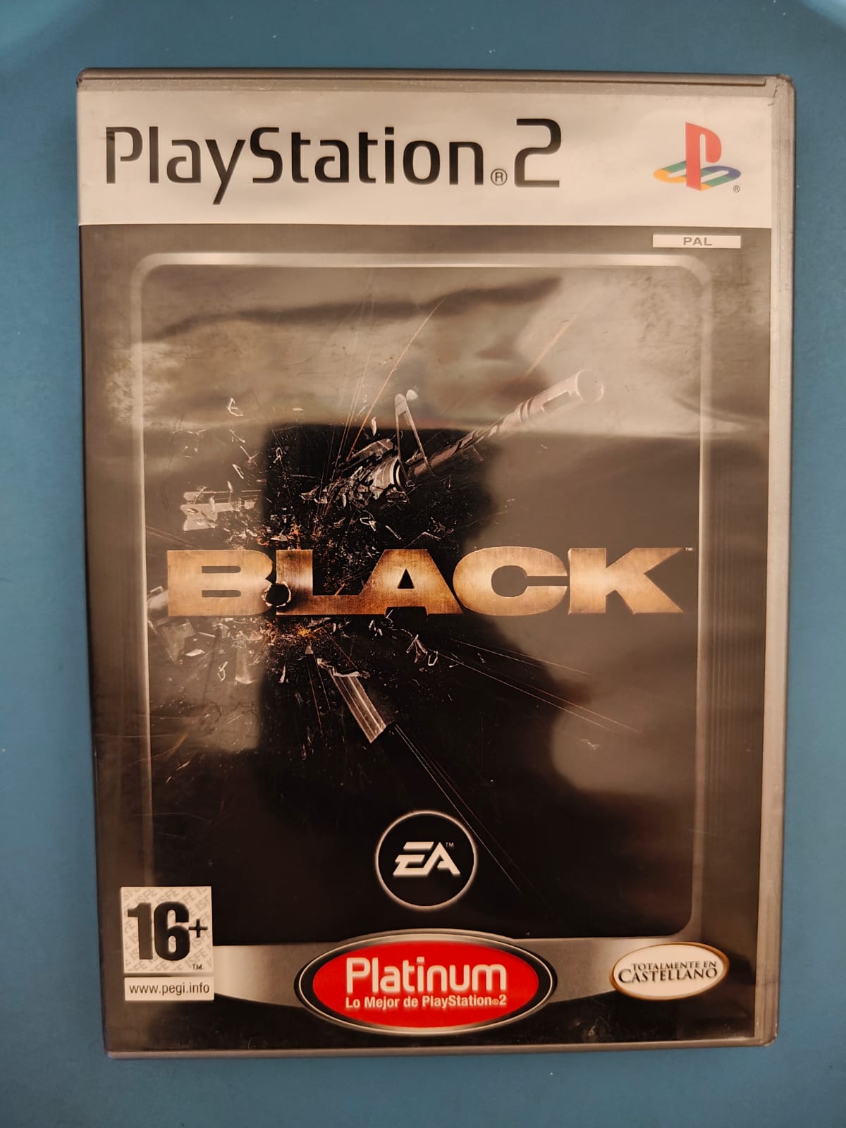 Black Platinum PlayStation 2 completo PAL ESP - Estado cuidado