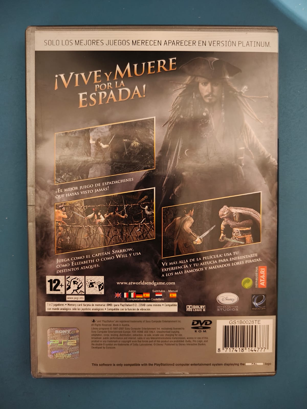 Piratas del Caribe: En el Fin del Mundo Platinum PlayStation 2 completo PAL ESP - Estado cuidado