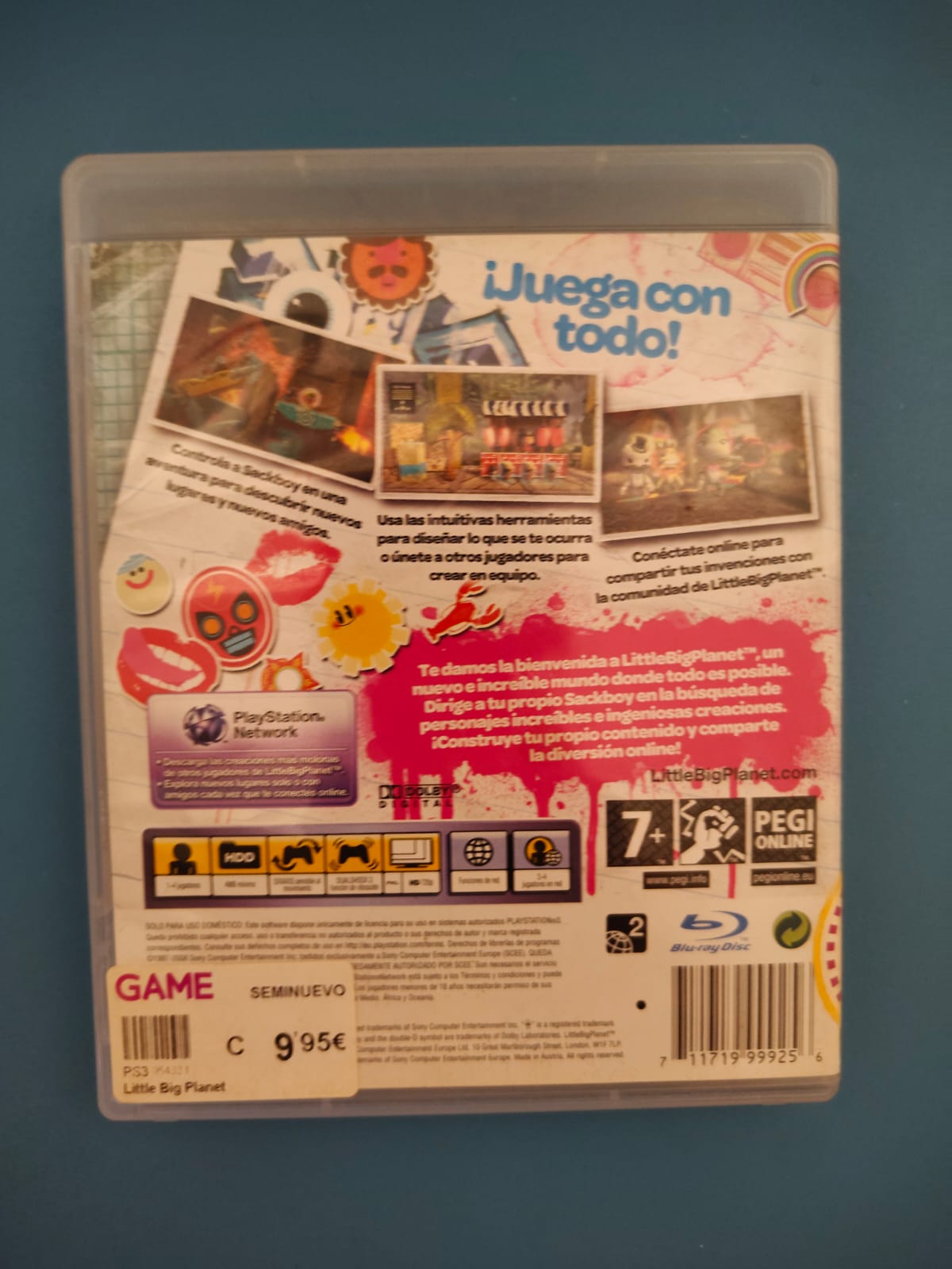 LittleBigPlanet PlayStation 3 completo PAL ESP - Estado básico