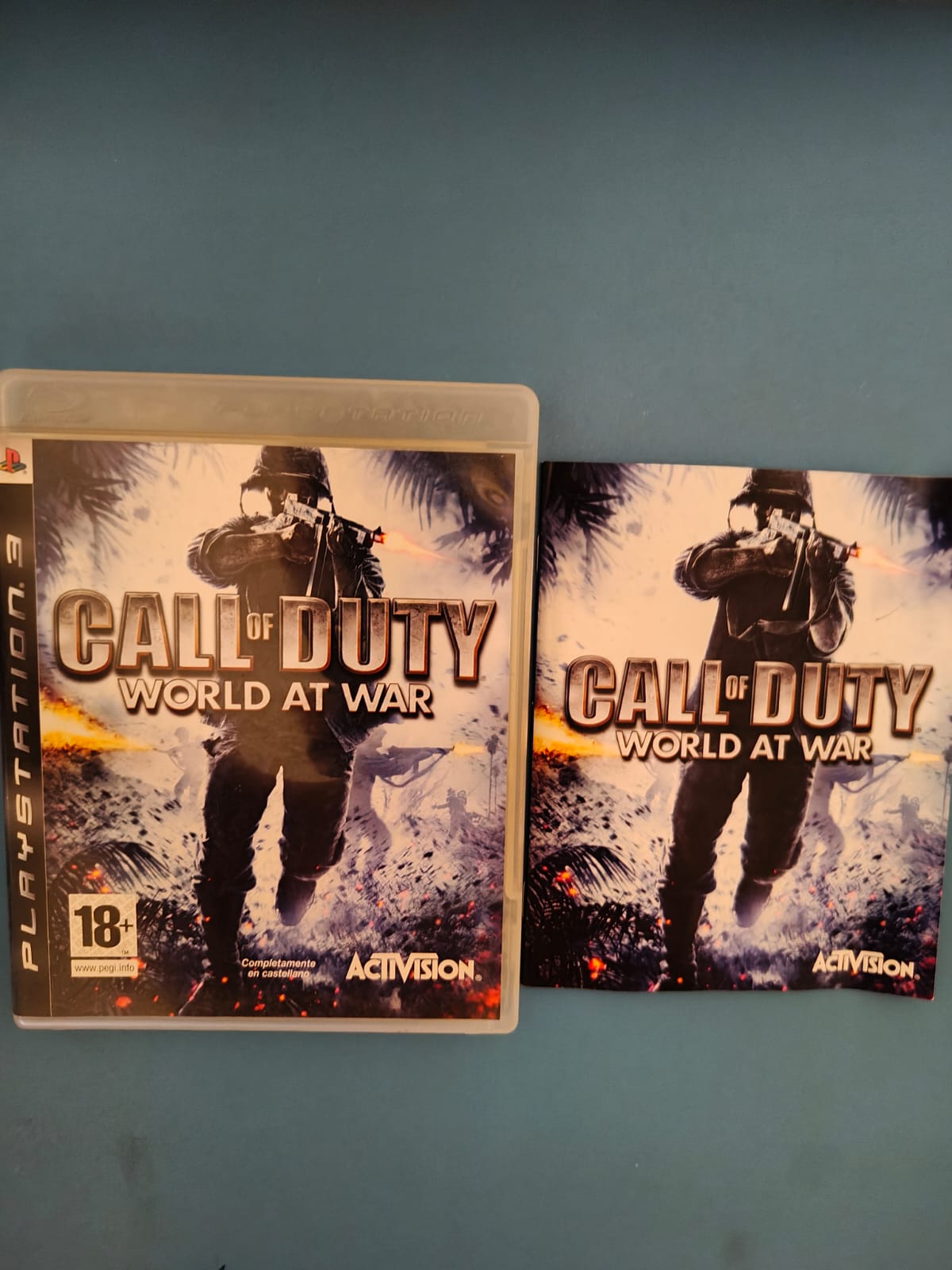 Call of Duty: World at War PlayStation 3 completo PAL ESP - Estado excelente