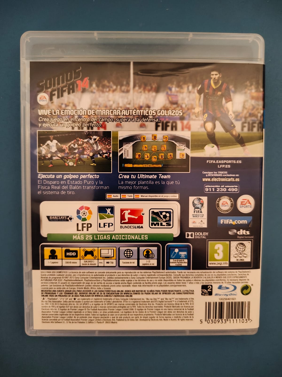 FIFA 14 PlayStation 3 completo PAL ESP - Estado excelente