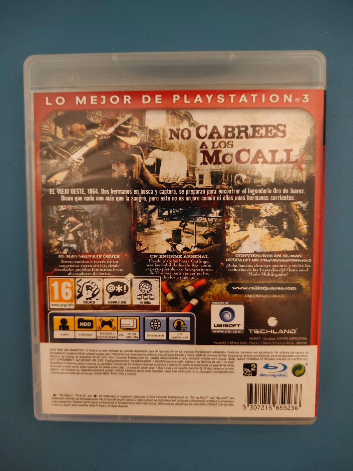 Call of Juarez: Bound in Blood Essentials PlayStation 3 completo PAL ESP - Estado excelente