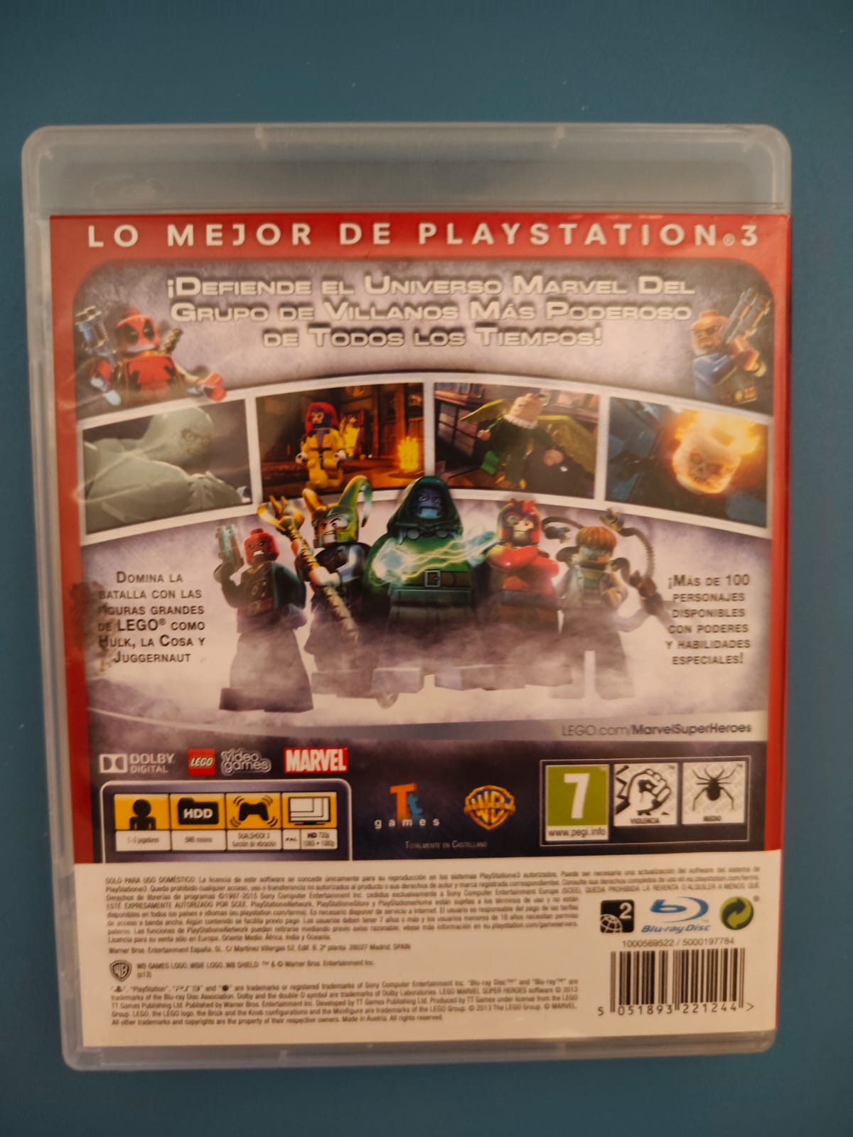LEGO Marvel Super Heroes Essentials PlayStation 3 completo PAL ESP - Estado cuidado