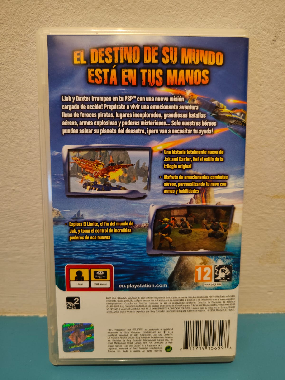 Jak and Daxter: La Frontera Perdida Essentials PlayStation Portable juego + caja PAL ESP - Estado básico