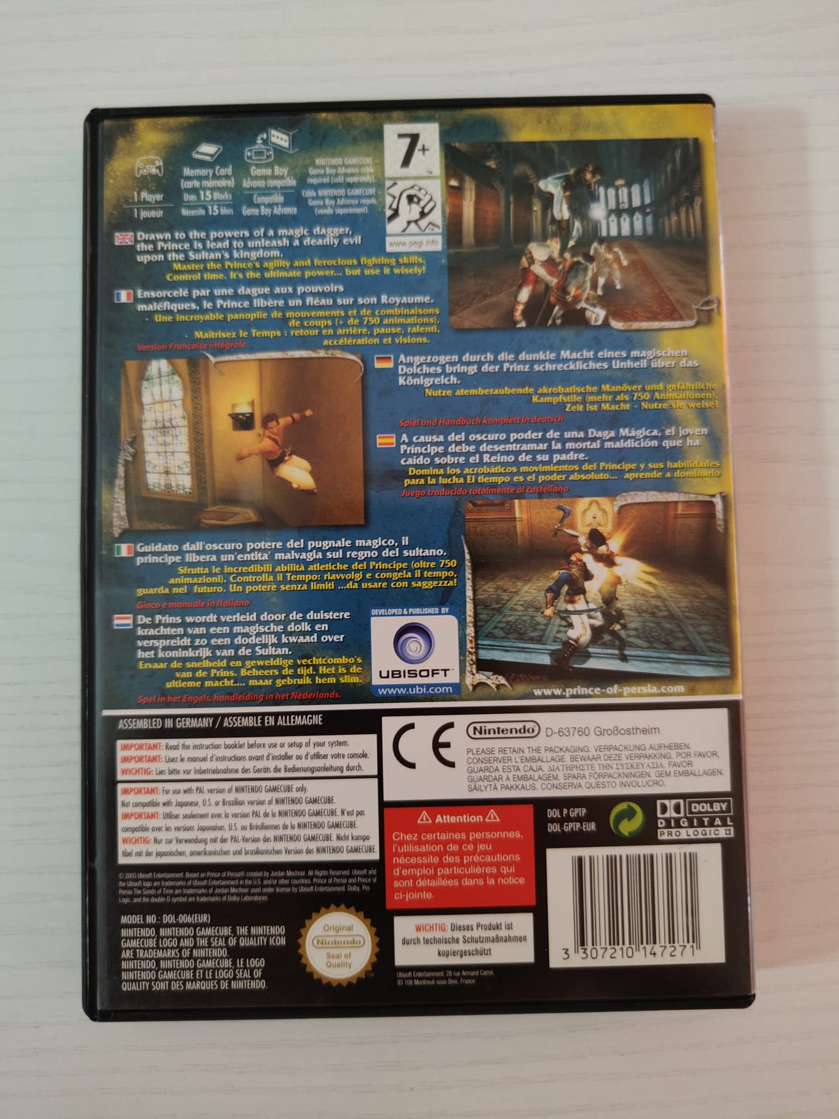 Prince of Persia: The Sands of Time GameCube completo PAL EUR - Estado excelente
