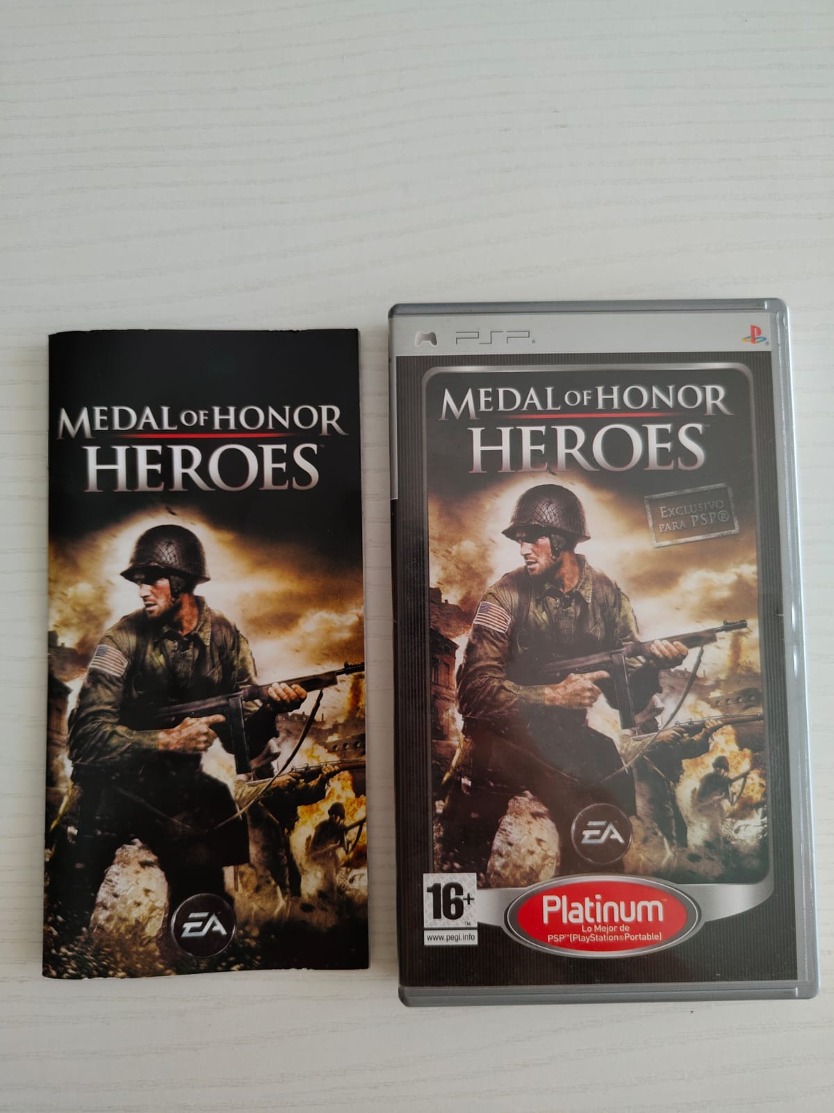 Medal of Honor: Heroes Platinum PlayStation Portable completo PAL ESP - Estado cuidado