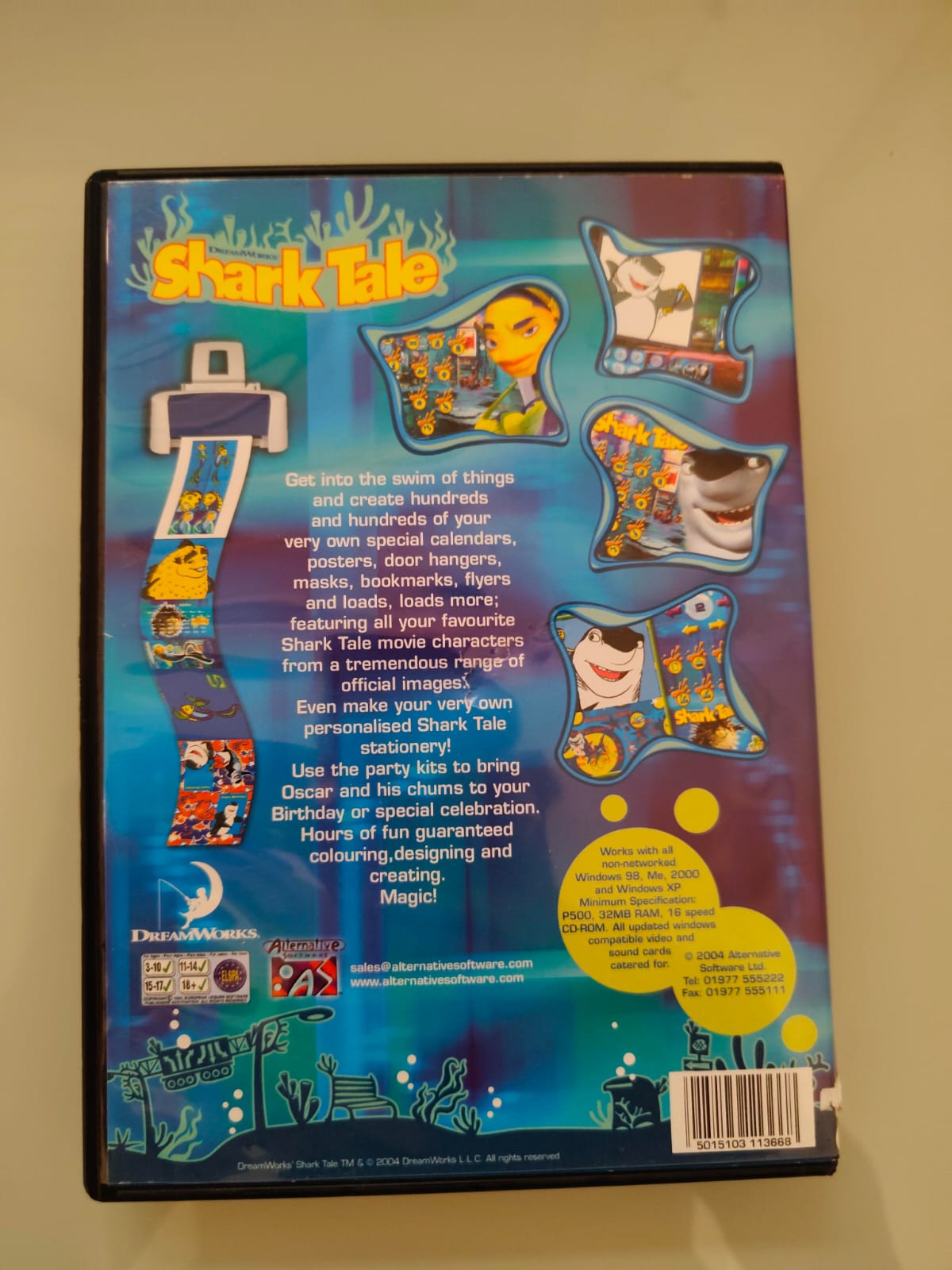 Shark Tale: Paint & Create PC completo versión UK - Estado excelente