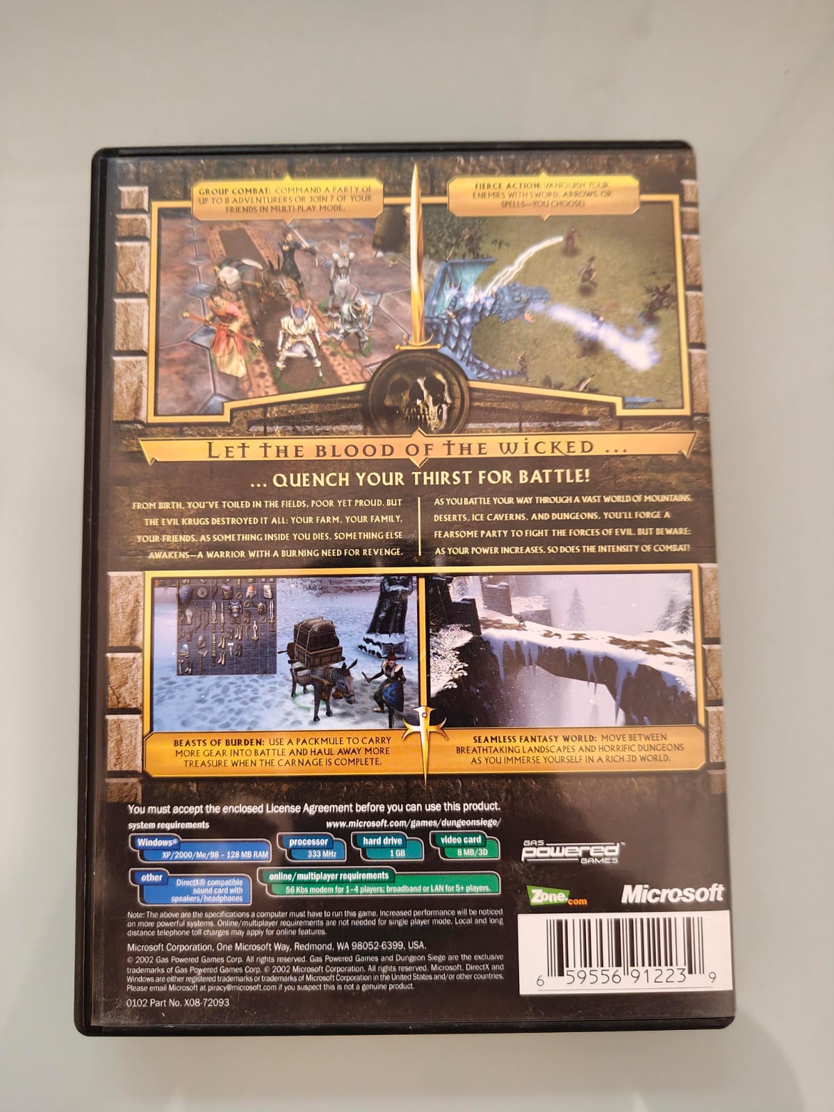 Dungeon Siege PC completo versión UK - Estado cuidado