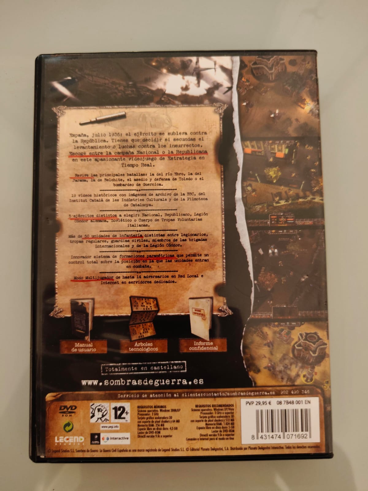 Sombras de Guerra: La Guerra Civil Española PC completo versión España - Estado excelente