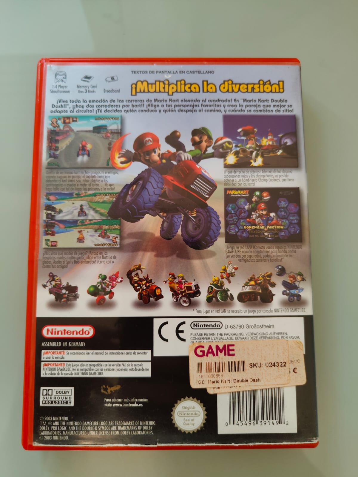 Mario Kart Double Dash [Game Cube] Completo - Estado Cuidado