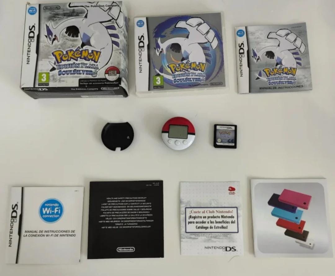 Pokemon Soulsilver Box [DS] Completo + Pokewalker- Estado Cuidado