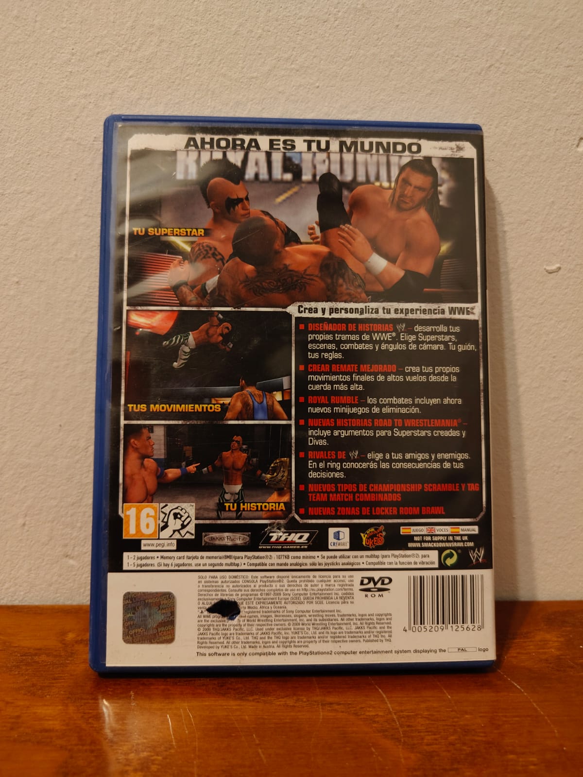 SmackDown vs Raw 2010 PlayStation 2 completo PAL ESP - Estado básico