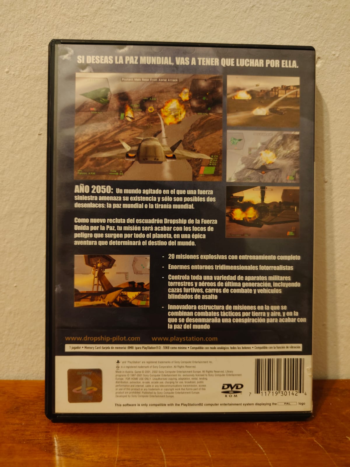 Dropship Fuerzas Unidas por la Paz PlayStation 2 completo PAL ESP - Estado cuidado