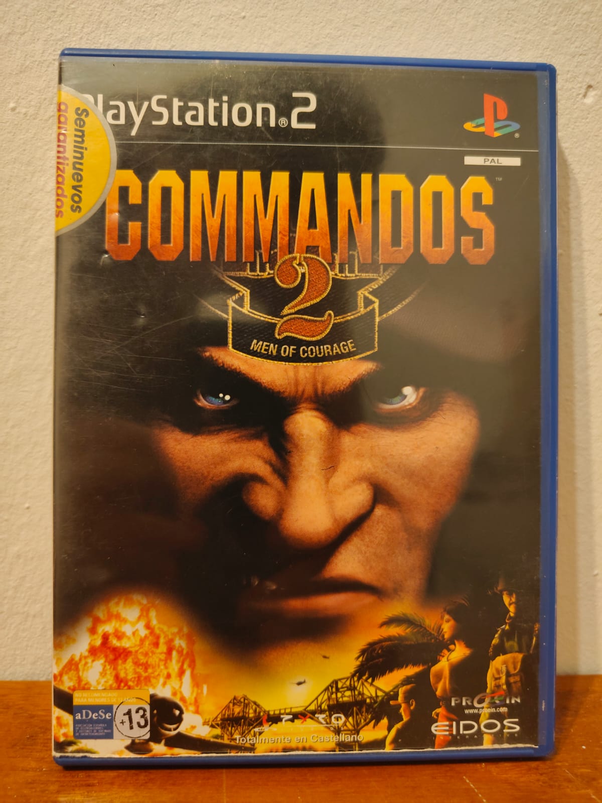Commandos 2 Men of Courage PlayStation 2 completo PAL ESP - Estado básico