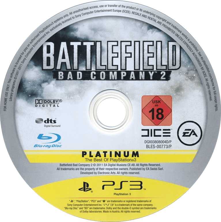 Battlefield Bad Company 2 PlayStation 3 solo CD PAL EUR - Estado básico