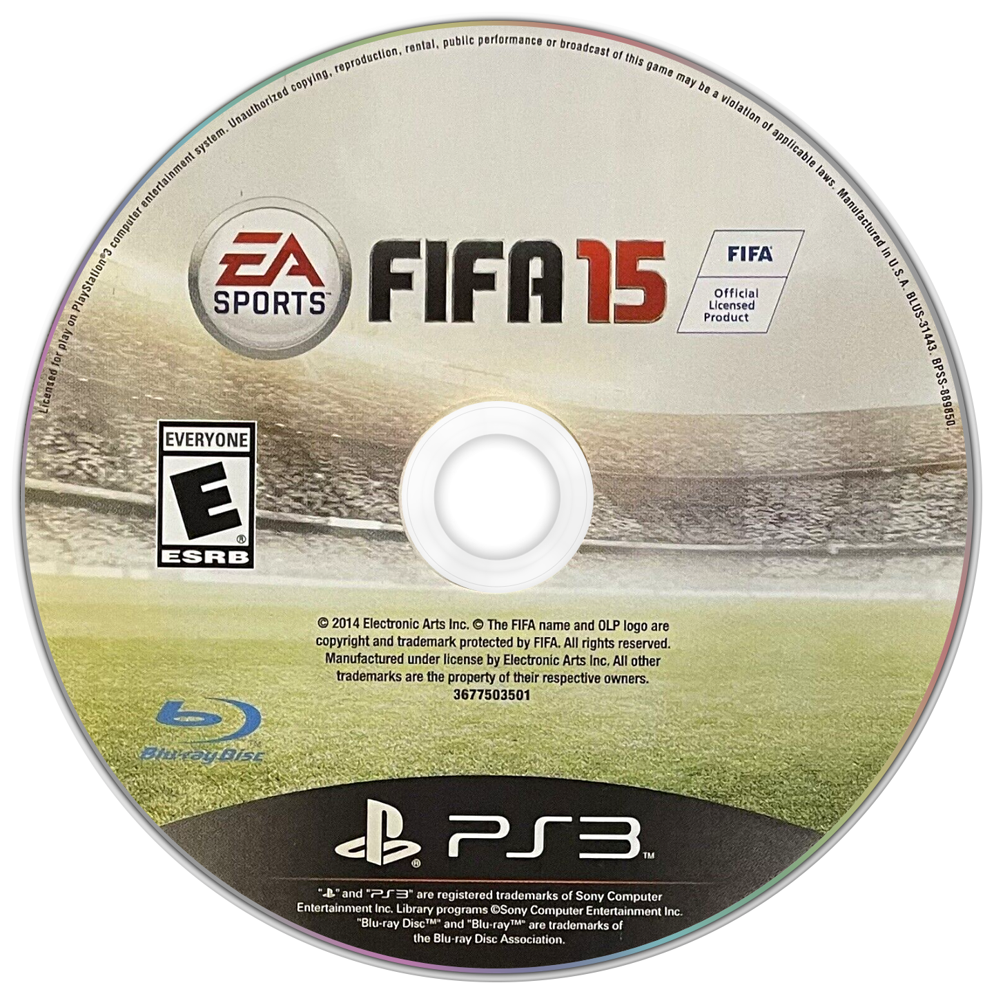 Fifa 15 PlayStation 3 solo CD PAL EUR - Estado básico