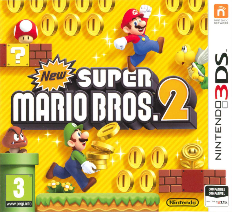 New Super Mario Bros 2 Nintendo 3DS juego + caja PAL ESP - Estado excelente